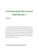 Cảm hứng nguyên thủy trong mỹ thuật hiện đại potx