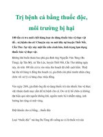 Trị bệnh cá bằng thuốc độc, môi trường bị hại doc