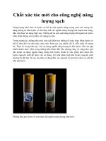 Chất xúc tác mới cho công nghệ năng lượng sạch pot