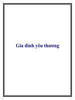 Gia đình yêu thương doc