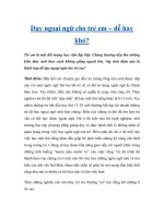 Dạy ngoại ngữ cho trẻ em – dễ hay khó? potx