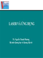 LASER VÀ ỨNG DỤNG (TS. Nguyễn Thanh Phương) - CHƯƠNG 4 potx