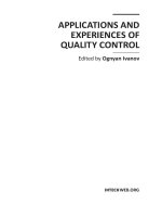 APPLICATIONS AND EXPERIENCES OF QUALITY CONTROL pot