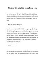 Những việc cần làm sau phỏng vấn docx