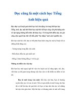 Đọc cũng là một cách học Tiếng Anh hiệu quả docx