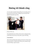 Đường tới thành công potx