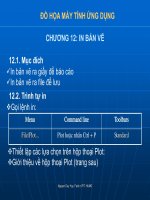ĐỒ HỌA MÁY TÍNH ỨNG DỤNG CHƯƠNG 12: IN BẢN VẼ pot