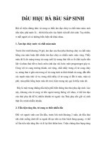 DẤU HIỆU BÀ BẦU SẮP SINH pdf