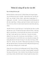 Thêm kỹ năng để tự tin vào đời ppsx