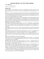 Các dạng toán vận tốc trung bình