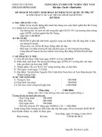 Kế hoạch sinh hoạt 8/3 và Câu LBGĐHP