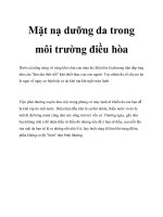 Mặt nạ dưỡng da trong môi trường điều hòa pdf