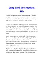 Quảng cáo và xây dựng thương hiệu pptx