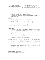 ĐỀ KIỂM TRA CHẤT LƯỢNG Môn : Toán , Khối 12 - THPT BÁN CÔNG NGA SƠN potx