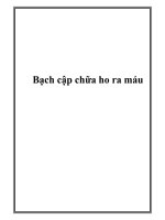 Bạch cập chữa ho ra máu pdf