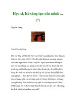 Họa sĩ, Kẻ sáng tạo nên mình ... doc