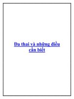 Đa thai và những điều cần biết pdf