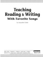 teaching reading & writing with favorite songs