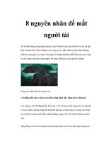 8 nguyên nhân để mất người tài pptx