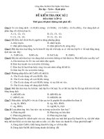 ĐỀ THI HKII (HOÁ 12)