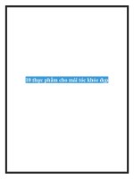 10 thực phẩm cho mái tóc khỏe đẹp ppsx