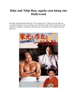 Điện ảnh Nhật Bản, nguồn cảm hứng cho Hollywood pptx