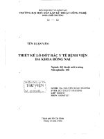 Thiết kế lò đốt rác y tế bệnh viện đa khoa Đồng Nai pdf