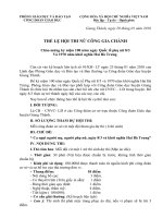 THỂ LỆ HỘI THI NỮ CÔNG GIA CHÁNH