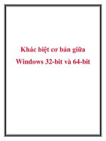 Khác biệt cơ bản giữa Windows 32-bit và 64-bit pps