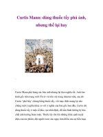 Curtis Mann: dùng thuốc tẩy phá ảnh, nhưng thế lại hay pptx