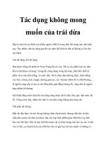 Tác dụng không mong muốn của trái dừa doc