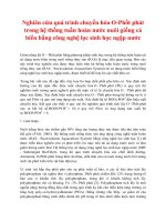 Nghiên cứu quá trình chuyển hóa O-Phốt phát trong hệ thống tuần hoàn nước nuôi giống cá biển bằng công nghệ lọc sinh học ngập nước ppsx