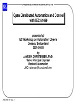 OPEN DISTRIBUTED AUTOMATION AND CONTROL WITH IEC 61499 pptx