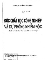 Độc chất học công nghiệp và dự phòng nhiễm độc pdf