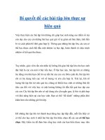Bí quyết để các bài tập lớn thực sự hiệu quả doc