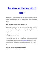 Tài sản của thương hiệu ở đâu? ppt