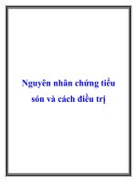 Nguyên nhân chứng tiểu són và cách điều trị ppt