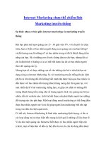 Internet Marketing chưa thể chiếm lĩnh Marketing truyền thống pot