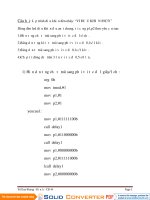 Câu hỏi: Lập trình điều khiển đèn nháy: “VI ĐIỀU KHIỂN 89C51” ppt