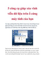 5 công cụ giúp xóa vĩnh viễn dữ liệu trên ổ cứng máy tính của bạn ppsx
