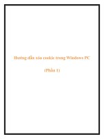 Hướng dẫn xóa cookie trong Windows PC (Phần 1) pot