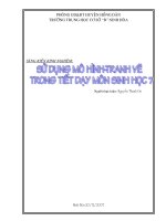 sử dụng mô hình, tranh vẽ trong tiết dạy sinh học 7