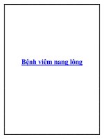 Bệnh viêm nang lông pptx