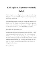 Kinh nghiệm chụp macro với máy du lịch pptx