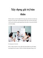 Xây dựng giá trị bản thân pps