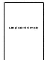 Làm gì khi chỉ có 60 giây pptx