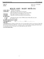 Axit - bazo - muối