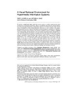 A Visual Retrieval Environment for Hypermedia Information Systems ppt