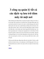 3 công cụ quản lý tất cả các dịch vụ lưu trữ đám mây từ một nơi ppsx