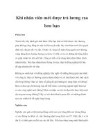 Khi nhân viên mới được trả lương cao hơn bạn ppsx